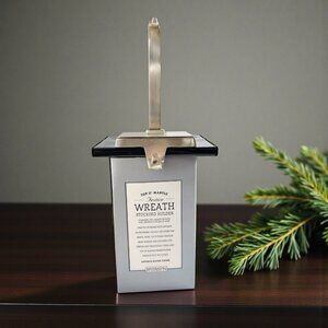 Restoration Hardware Top O’ Mantle Wreath Stocking Holder Antique Silver Finish